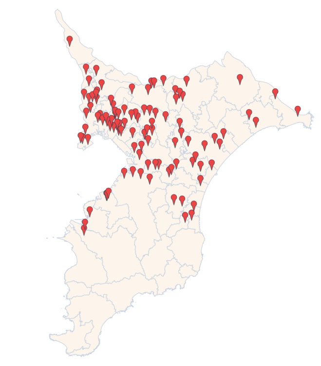 2023〜2025年度卒業生の千葉県内小学校の赴任先